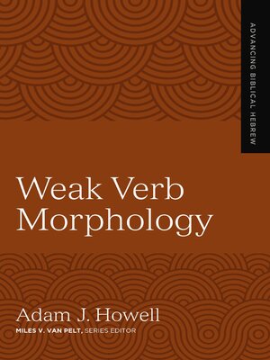 cover image of Weak Verb Morphology